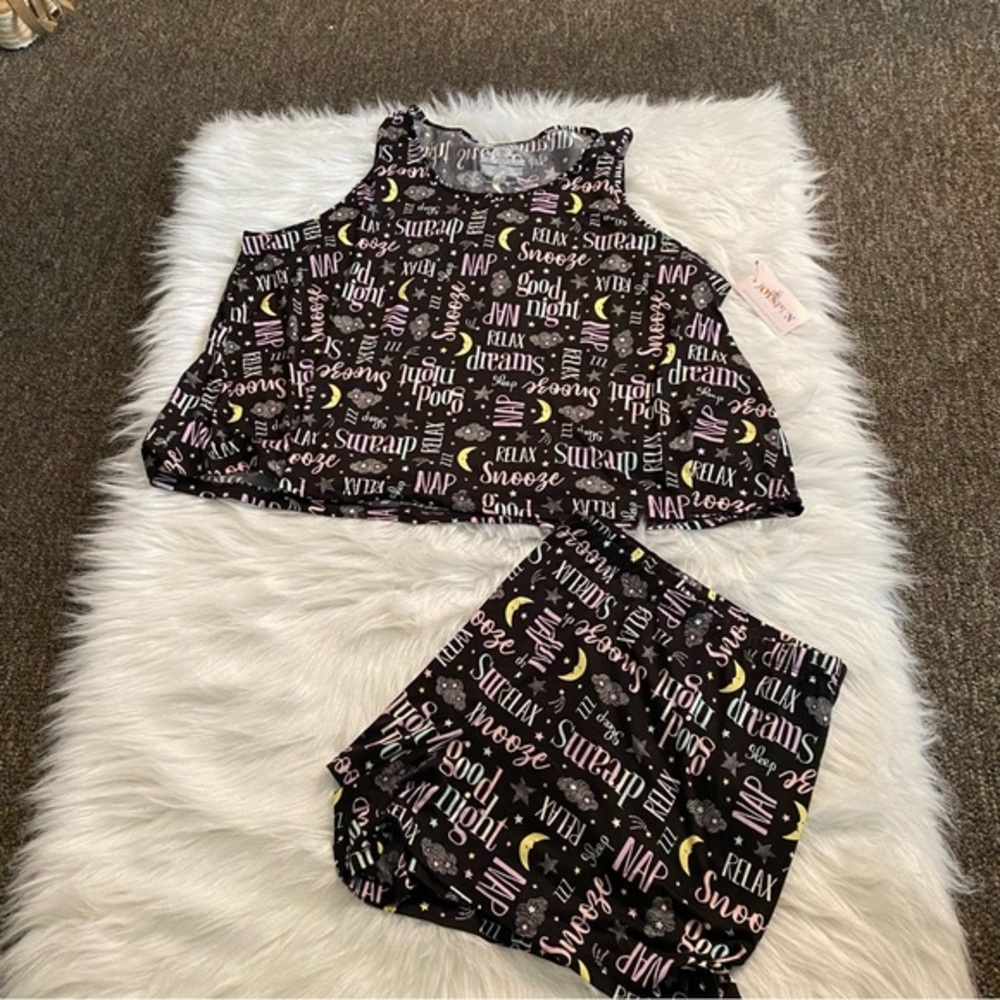 Joyspun Pajamas Set‎ Women’s Plus Size 3X Shorts & Sleeveless Sleepwear New